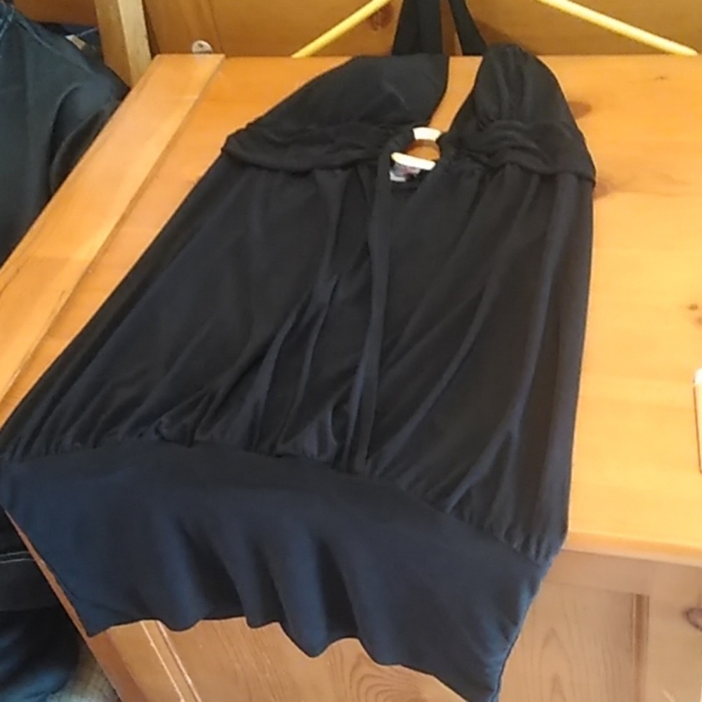 Little low cut black dress